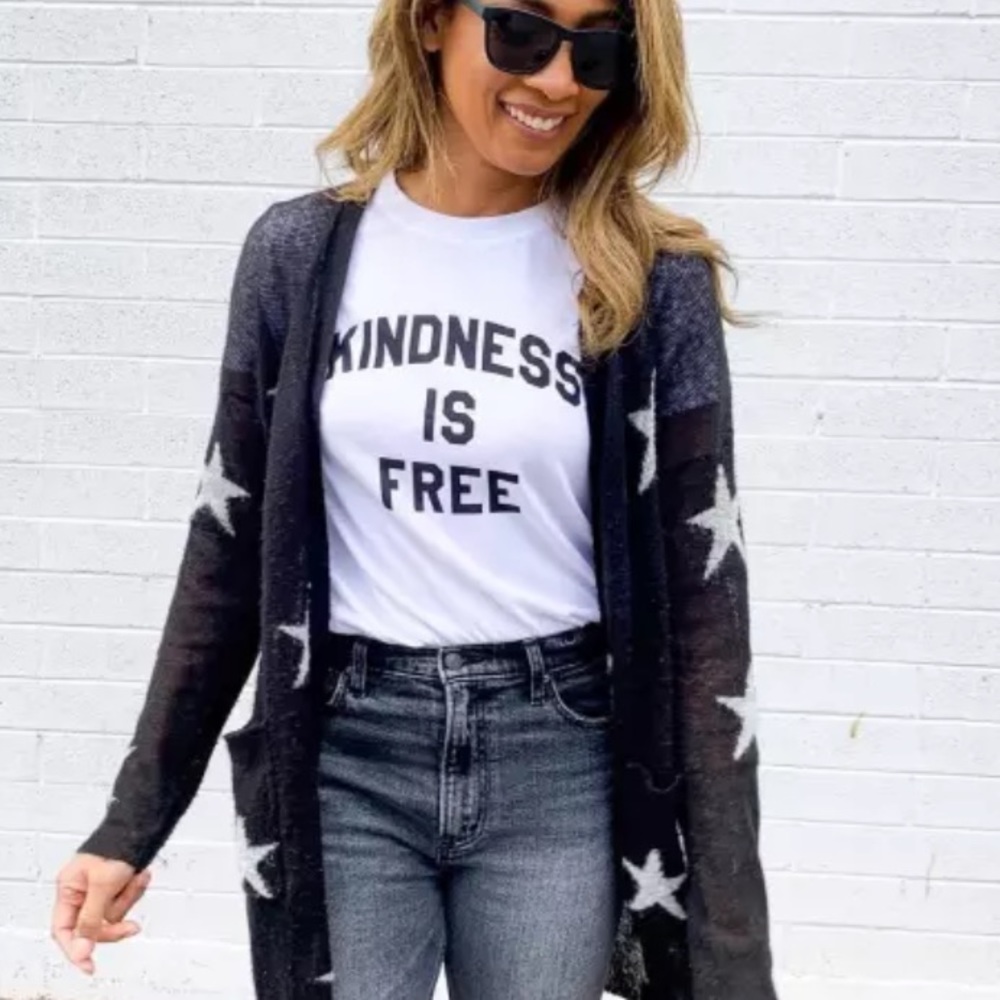 Sub-urban Riot t-shirt white cotton Kindness is Free size small graphic tee